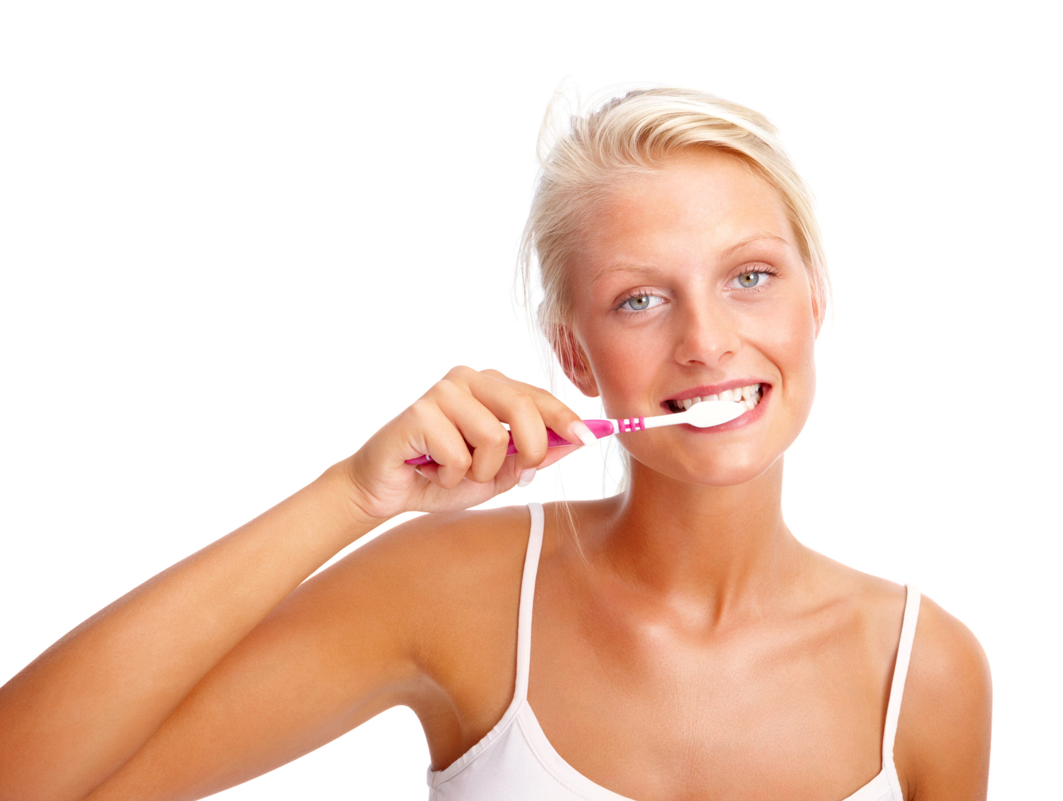 Reinigung der Zähne 